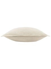 Yard Natural Torresman Oxford Edged 100% Cotton Cushion - Image 3 of 4