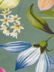 Wylder Teal Nectar Garden Petunia Floral Cushion - Image 4 of 4