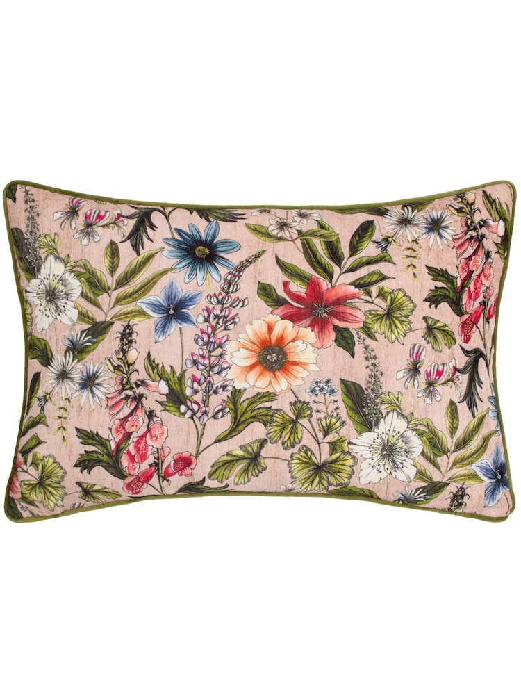 Wylder Blush Hidcote Manor Evelyn Floral Cushion - Image 1 of 3