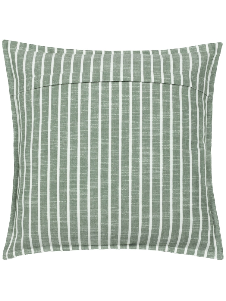 Yard Eucalyptus Tala Stripe Yarn Dyed 100% Cotton Cushion - Image 2 of 4 Yard Eucalyptus Tala Stripe Yarn Dyed 100% Cotton Cushion - Image 2 of 4