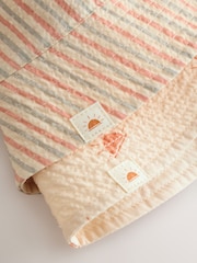 Neutral Stripe And Sun Baby Bucket Hats 2 Pack - Image 5 of 5