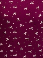 Boux Avenue Purple Bow Ribbed Short Pyjamas Set - Image 6 of 6