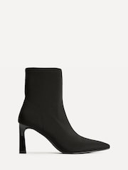 Linzi Black Context Stiletto Heel Ankle Boots - Image 2 of 5