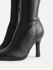 Linzi Black PU Alexia Stretch High Leg Boots - Image 5 of 5