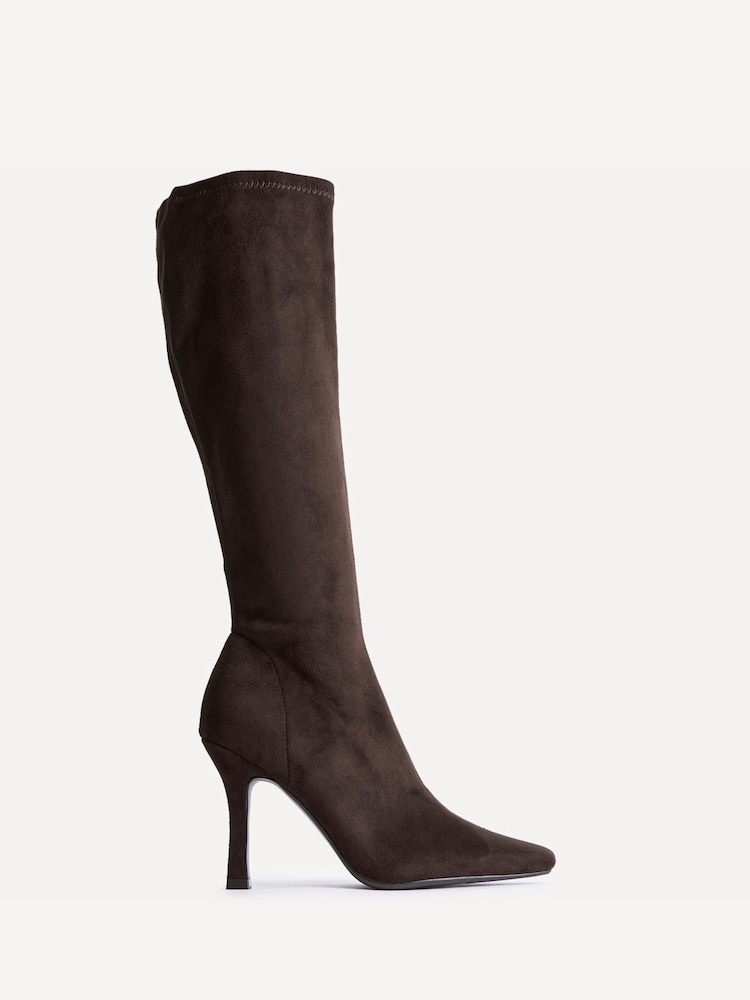 Linzi Brown Alexia Stretch High Leg Boots - Image 2 of 5 Linzi Brown Alexia Stretch High Leg Boots - Image 2 of 5