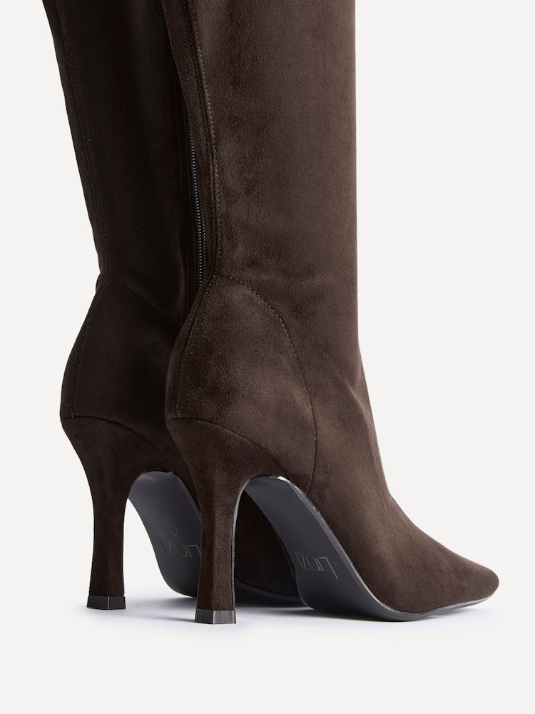Linzi Brown Alexia Stretch High Leg Boots - Image 5 of 5 Linzi Brown Alexia Stretch High Leg Boots - Image 5 of 5