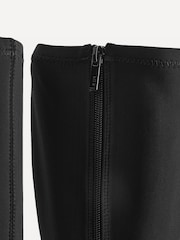 Linzi Black Scuba Alexia Stretch High Leg Boots - Image 4 of 5