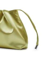 Moda in Pelle Green Lotty Bag Ruched Bucket Shoulder Bag - Image 3 of 4