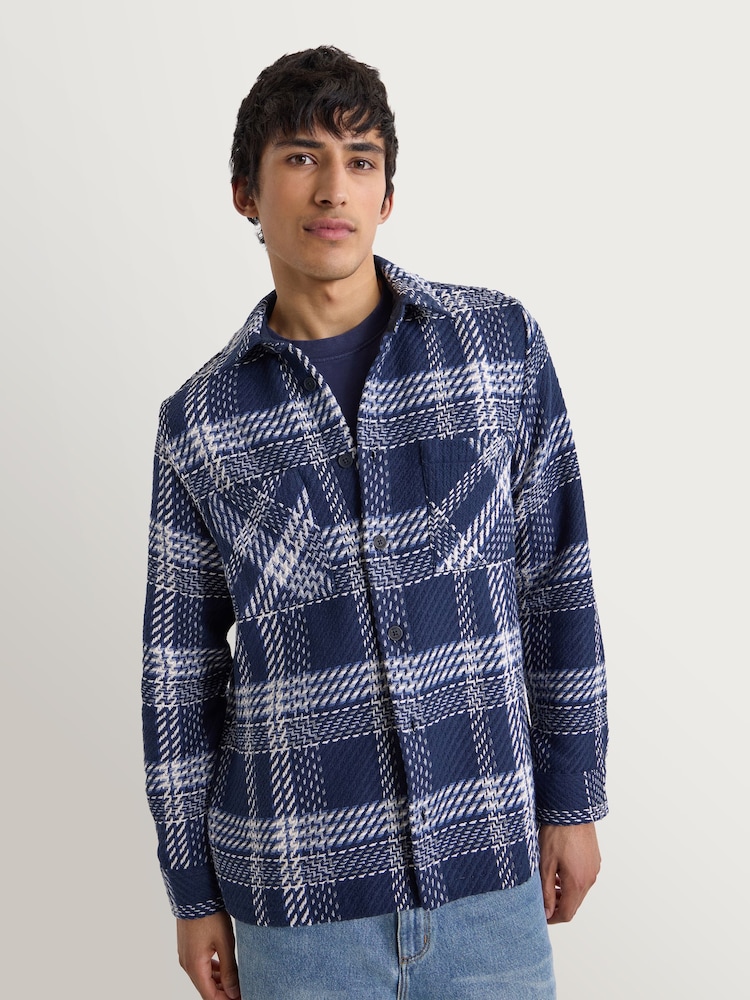 Azul - Sobrecamisa Wax London Whiting - Imagen 1 de 4