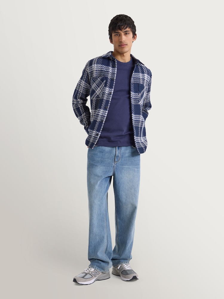 Azul - Sobrecamisa Wax London Whiting - Imagen 2 de 4
