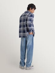 Azul - Sobrecamisa Wax London Whiting - Imagen 3 de 4