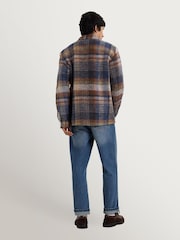 Wax London Whiting Ari Wool Blend Check Overshirt - Imagen 2 de 4