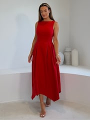 Girl In Mind Lydia Hanky ​​Hem Midi Dress - Larawan 5 ng 5