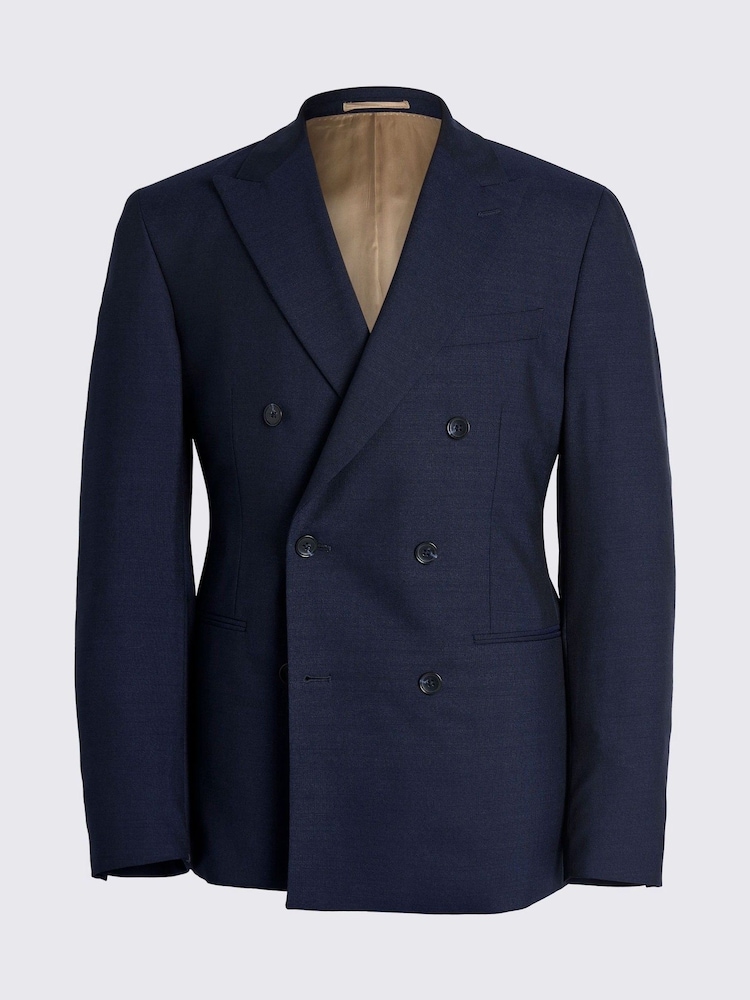 MOSS Blue Tailored Fit Half Lined Jacket - Image 6 of 6 MOSS Blue Tailored Fit Half Lined Jacket - Image 6 of 6