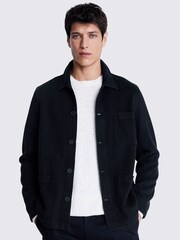 MOSS Blue Denim 3 Pocket Shacket - Image 1 of 5