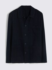 MOSS Blue Denim 3 Pocket Shacket - Image 5 of 5