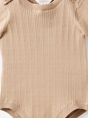 Cotton On White Knit Pointelle Short Sleeve Bubbysuit 2 Pack - Image 3 of 5