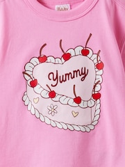 Cotton On Pink Baby Essential Short Sleeve Graphic T-Shirts 2 Pack - Image 8 of 8