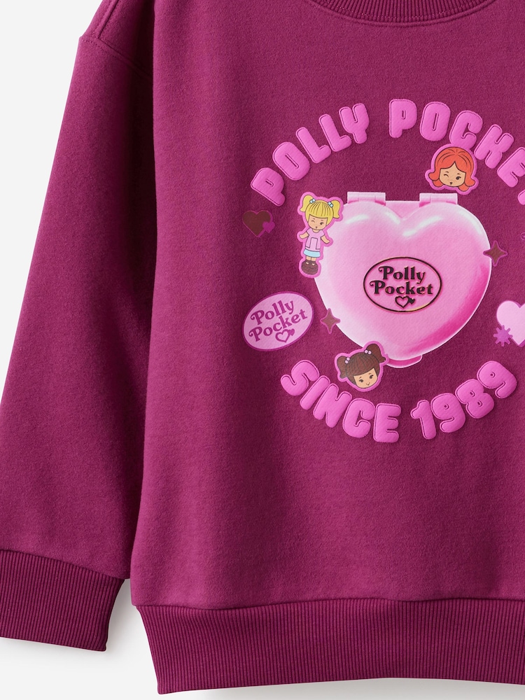 Cotton On Red Polly Pocket Sammy Oversized Sweatshirt - Image 4 of 4