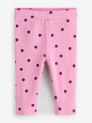 Cotton On Pink Rib Skinny Leggings 2 Pack - Image 3 of 8