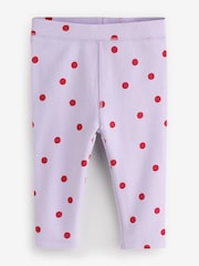 Cotton On Pink Rib Skinny Leggings 2 Pack - Image 5 of 8