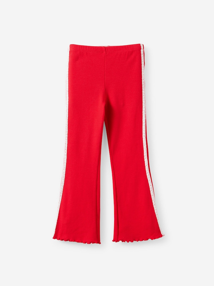 Cotton On Bright Red Francine Flared Trousers - Image 1 of 3 Cotton On Bright Red Francine Flared Trousers - Image 1 of 3