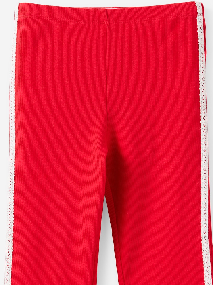 Cotton On Bright Red Francine Flared Trousers - Image 2 of 3 Cotton On Bright Red Francine Flared Trousers - Image 2 of 3