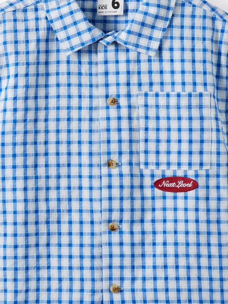 Cotton On Blue Jasper Boxy Skate Shirt - Image 2 of 3 Cotton On Blue Jasper Boxy Skate Shirt - Image 2 of 3