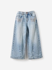 蓝色 - 蝴蝶 - Cotton On Super Wide Leg Denim Jeans - 3的图像1｝