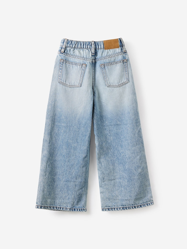 蓝色 - 蝴蝶 - Cotton On Super Wide Leg Denim Jeans - 3的图像2｝