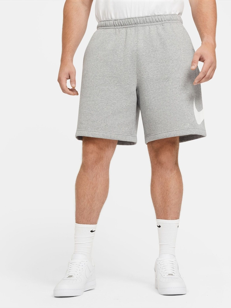 Gris oscuro jaspeado - Pantalones cortos de polar con detalle del logo Club de Nike - Imagen 10 de 10