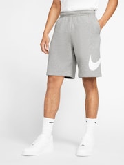 Gris oscuro jaspeado - Pantalones cortos de polar con detalle del logo Club de Nike - Imagen 2 de 10