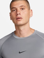 Nike Grey Pro Dri-FIT Tight Short Sleeve Top - Image 4 of 6