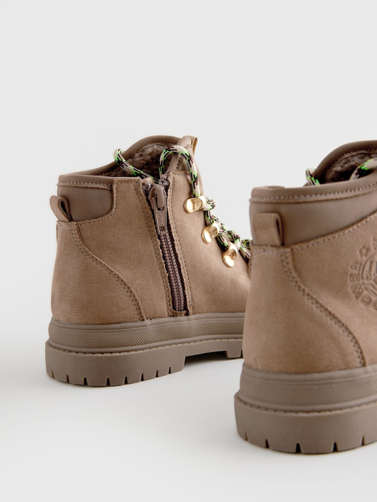 Neutral Lace-Up Hiker Boots - Image 7 of 7