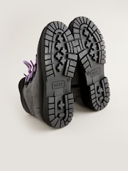 Grey Lace-Up Hiker Boots - Image 4 of 7