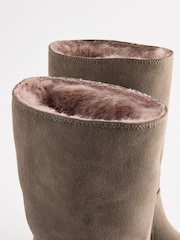 Neutral Chunky Tall Boots - Image 6 of 6