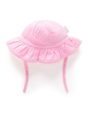 Purebaby Pink Hailspot Sunhat - Image 2 of 2