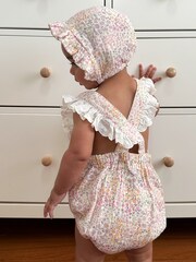 Purebaby Cream Wild Flower Bodysuit - Image 2 of 9