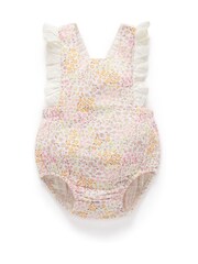 Purebaby Cream Wild Flower Bodysuit - Image 4 of 9