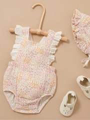 Purebaby Cream Wild Flower Bodysuit - Image 6 of 9