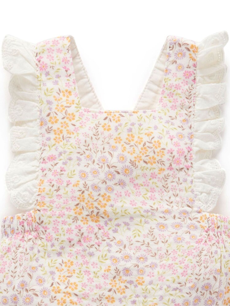 Purebaby Cream Wild Flower Bodysuit - Image 7 of 9