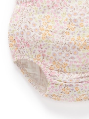 Purebaby Cream Wild Flower Bodysuit - Image 8 of 9