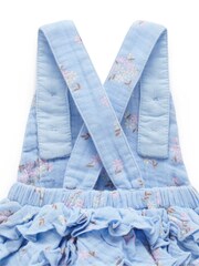 Purebaby Blue Daisy Ruffle Romper - Image 5 of 6