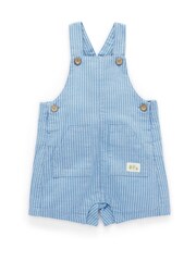 Purebaby Blue Striped Overalls All-In-One - Image 2 of 5
