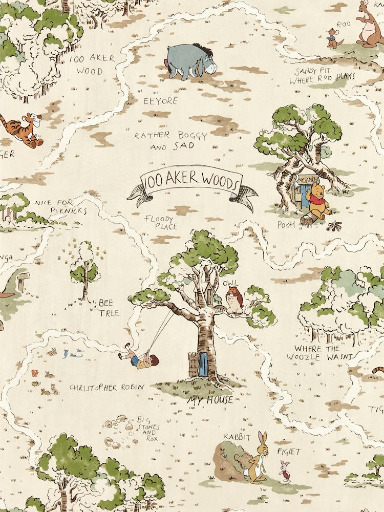 Sanderson Cashew Hundred Acre Wood 10.05M Wallpaper - Image 2 of 2