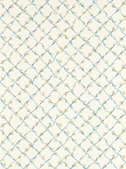 Harlequin Lapis Pearl Daisy Trellis 10.05M Wallpaper - Image 4 of 4