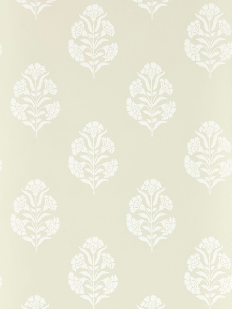 Clarke and Clarke Natural Standen 10.05M Wallpaper - Image 1 of 1