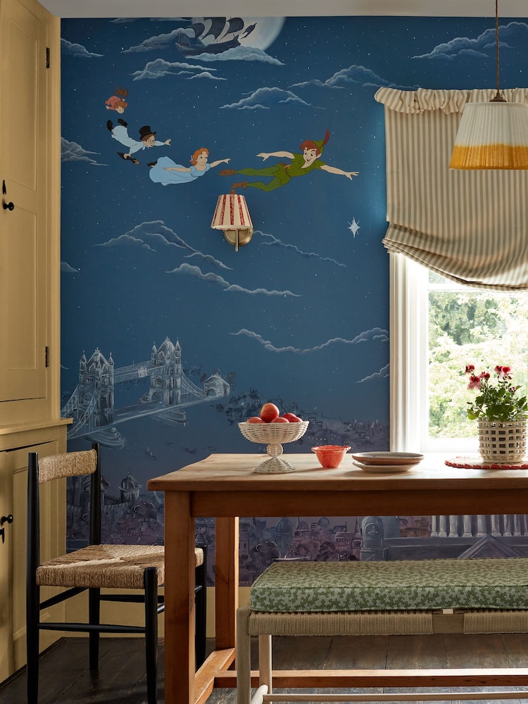 Sanderson Evening Blue Peter Pan 10.05M Wallpaper - Image 2 of 3