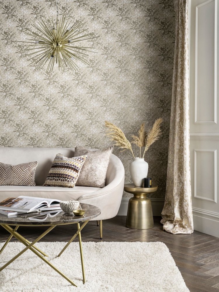 Clarke and Clarke Dipinto Natural Dipinto 10.05M Wallpaper - Image 1 of 4