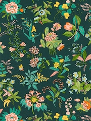 Harlequin Jade Woodland Floral 10.05M Wallpaper - Image 1 of 1